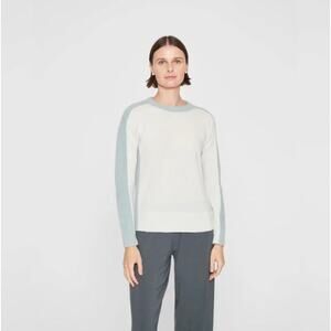 CLUB MONACO Brushed 100% Cashmere Sweater Wintermint Blue Green Sz M {M6}